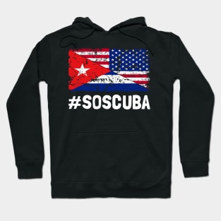 SOS Cuba Flag Free Cuba Libre 2021 Hoodie